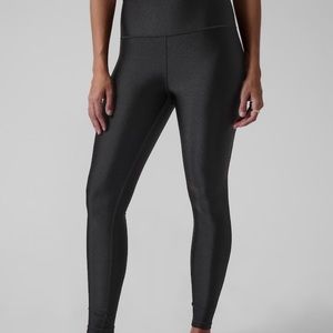 Athleta ,Elation black shine tight , size small, new
